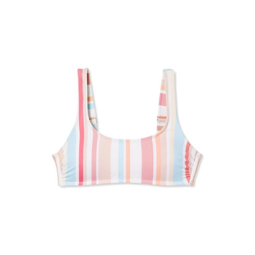 Scoop neck bralette bikini top
